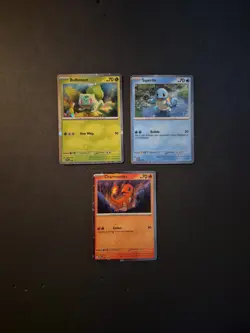 COSMOS HOLO ALL Starters Set SVP- Pokemon SV 151 Promo 3 Card Lot - Image 1