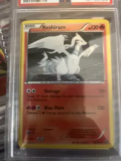 Pokemon 2011 Black & White Reshiram Card 26/114 Reverse Holo Psa 8 - Image 2