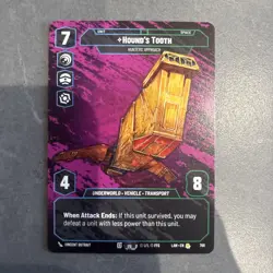 Star Wars Unlimited Hound's Tooth LAW 788 Prestige Card - Lawless Time - Image 1