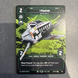 Star Wars Unlimited Phantom - LAW 799 Prestige RARE Card - Lawless Time - Image 1
