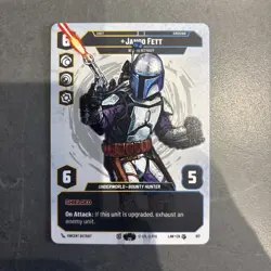 Star Wars Unlimited Jango Fett LAW 817 Prestige Card - Lawless Time - Image 1