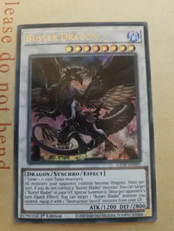 Yu-Gi-Oh GFTP-EN097 Buster Dragon Ultra Rare 1st Edition Near Mint Card - Image 1