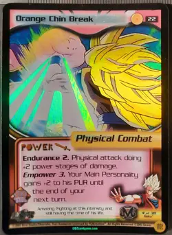 Orange Chin Breaks - 1 Stars - #22- Foil - Dragonball Z - DBZ - Card - Image 2