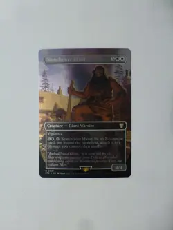 MtG Lord of the Rings Stonehewer Giant NM BORDERLESS FOIL Flat $0.75 VCT124117 - Image 1