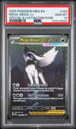 2025 POKEMON MEG EN-MEGA EVOLUTION SIR MEGA ABSOL EX PSA 10 - Image 1