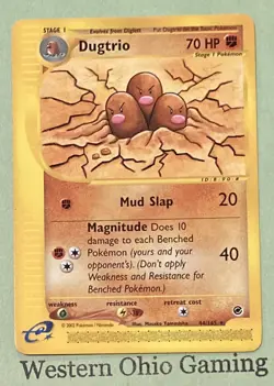 Pokemon TCG Dugtrio #44 Rare CCG Expedition - Image 1