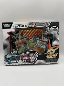 Pokemon TCG Black Bolt & White Flare Unova Victini Illustration Collection Box - Image 1