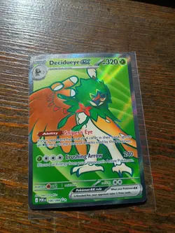 Pokemon Decidueye EX 100/088 POR Ultra Rare Full Art Holo Stage 2 320 HP - Image 1