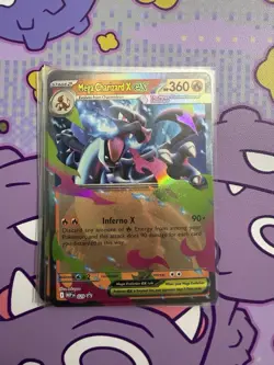 Pokemon TCG Phantasmal Flames MEGA CHARIZARD X ex Black Star Promo 029 - Image 1