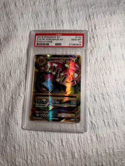 Pokemon TCG M Venusaur EX Full Art Holo Evolutions 100/108 PSA 10 - Image 1