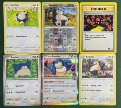 Snorlax Bundle x6 Pokemon TCG Vintage through Modern Sets Holo and reverse holo - Image 1