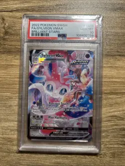 Pokemon Sylveon VMAX Full Art Alt Art TG15/TG30 Brilliant Stars PSA 10 - Image 1