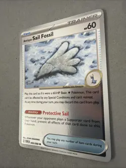 Pokemon TCG * Antique Sail Fossil 69/088 REVERSE HOLO * ME Perfect Order * NM - Image 2