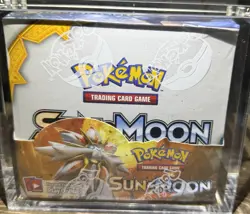 Pokemon Sun and Moon booster box SEALED + ACRYLIC CASE - Image 1