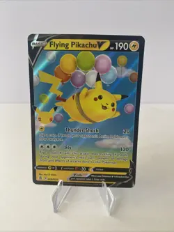 Pokemon TCG Celebrations Flying Pikachu v Ultra Rare Card 6/25 NM - Image 1