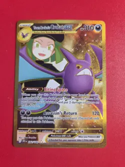 Team Rocket's Crobat Ex 242/182 - Destined Rivals - Near Mint Gold Pokemon Card - Image 1