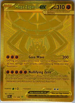 Mega Zygarde ex 124/088 MUR ME03: Perfect Order - Pokemon Card - NM - Image 1