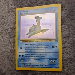 Rare Holo Lapras 10/62 - WOTC Fossil Set 1999 - Pokemon Card - Lightly Played - Image 2