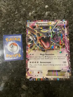 Pokemon Rayquaza EX Full Art Promo Holo Jumbo Card XY Set XY69 170 HP - Image 1