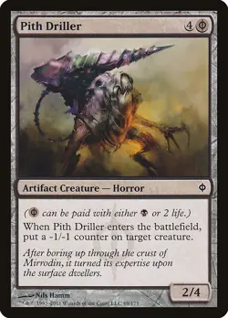 Pith Driller Foil New Phyrexia 69 NM MTG - Image 1