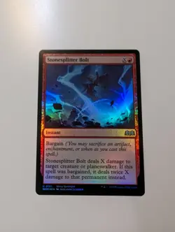 MTG - Stonesplitter Bolt (Foil) - Wilds of Eldraine NM/M Condition - Image 1