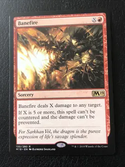 Banefire X1 M19 NM Condition See Pics Front Back - Image 1