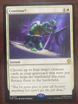 ContinueU - 7 - NM - Commander: Teenage Mutant Ninja Turtles - Image 1