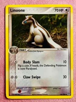 Linoone 34/106 Non Holo | EX Emerald | 2005 Yuka Morii Pokemon TCG Card | LP - Image 1