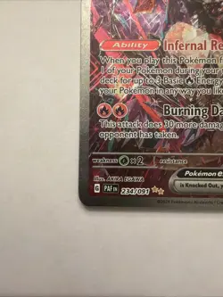 Pokemon TCG Charizard EX Paldean Fates Sir 234/091 Near Mint Condition - Image 5
