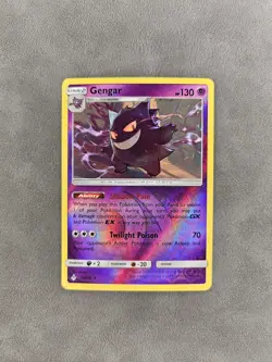 Pokemon TCG Gengar 70/214 Reverse Holo Rare Sun & Moon Unbroken Bonds - NM - Image 1