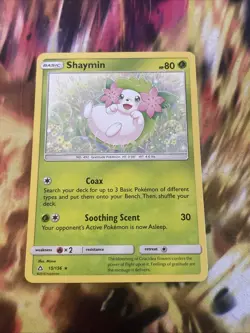 Pokemon TCG - SHAYMIN - 15/156 - HOLO - RARE - SM ULTRA PRISM (2018) - LP - Image 1