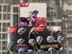 Pokemon Destined Rivals, Phantasmal Flames & Mega Evolution Booster Box Lot! - Image 1