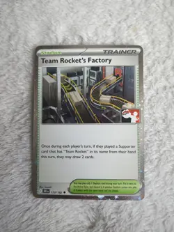 Pokemon Team Rocket's Factory 173/182 Prize Pack Series 8 Cosmo Holo Stamp - Image 1