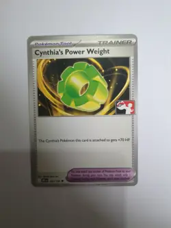 Pokemon Cynthia's Power Weight 162/182 Prize Pack Series 8 Non-Holo - NM - Image 1