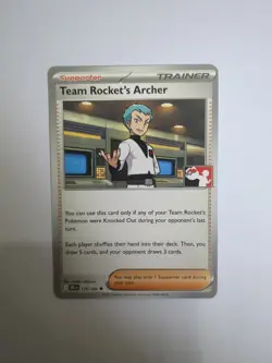 Team Rocket's Archer 170/182 Pokemon Prize Pack Play Stamp Series 8 Non Holo - Image 1