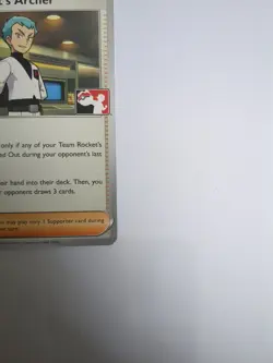 Team Rocket's Archer 170/182 Pokemon Prize Pack Play Stamp Series 8 Non Holo - Image 5