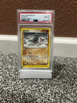 Pokemon Anorith EX Sandstorm Uncommon 28/100 English PSA 10 Gem Mint - Image 1