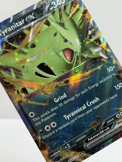 Pokemon Tyranitar ex 064/131 SV: Prismatic Evolutions Double Rare Holo EX HP340 - Image 3