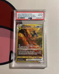 Pokemon Origin Forme Dialga VSTAR GG68/GG70 Secret Rare Holo Crown Zenith PSA 8 - Image 1