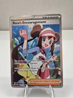 Pokemon TCG: Perfect Order Rosa's Encouragement 114/88 Secret Rare Full Art TCG - Image 1