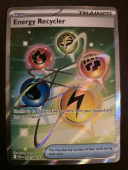 ENERGY RECYCLER 108/088 ULTRA RARE PERFECT ORDER POKEMON HOLO NEAR MINT - Image 1