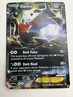 Pokemon TCG Darkrai-EX Breakpoint 74/122 Holo HP Rare - Image 1