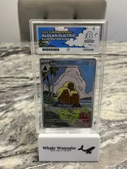 Pokemon TCG Alolan Dugtrio Illustration Rare Surging Sparks 208/191 - Image 1