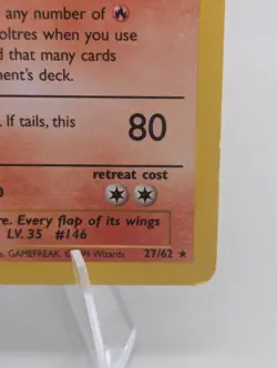 Moltres 27/62 Rare Fossil Pokemon Unlimited non holo - Image 4