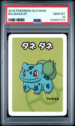2019 POKEMON OLD MAID BULBASAUR PSA 10 - Image 1