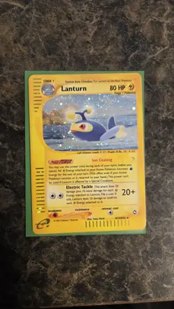 Pokemon TCG Lanturn H15/H32 Holographic Aquapolis, Lightly Played Very Nice!✨✨ - Image 1