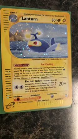 Pokemon TCG Lanturn H15/H32 Holographic Aquapolis, Lightly Played Very Nice!✨✨ - Image 3
