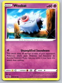 WOOBAT 073/185 C POKEMON VIVID VOLTAGE NM/M - Image 1