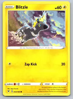 BLITZLE 053/185 C POKEMON VIVID VOLTAGE NM/M - Image 1