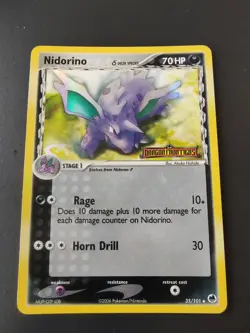 Pokemon Nidorino 35/101 Reverse Holo EX Dragon Frontiers Stamped - Image 1